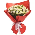 Букет из 25 белых эустом